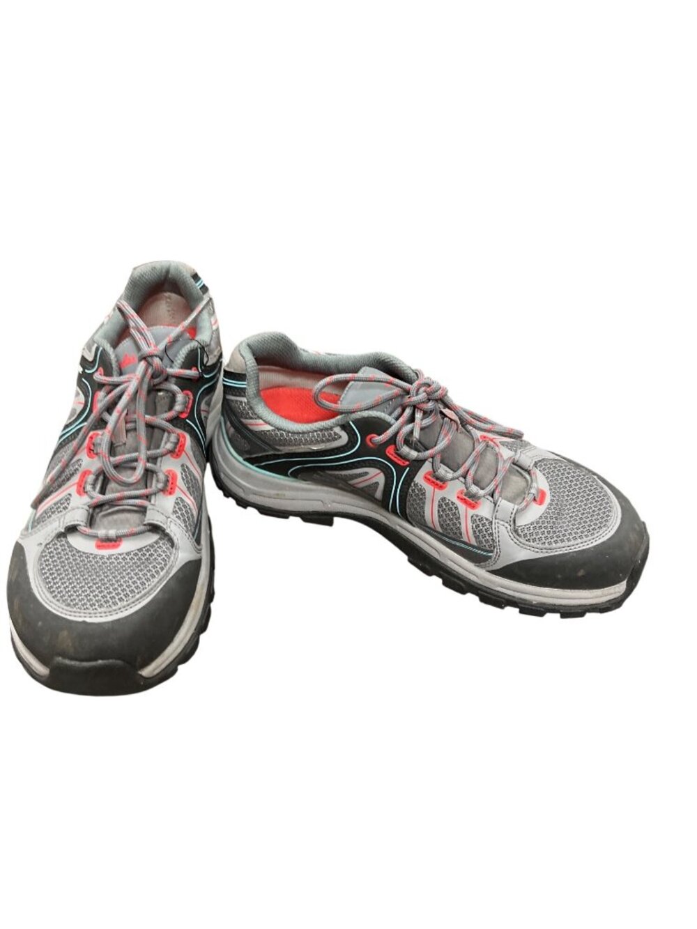 Cabelas Gortex Vibram wms gray low top hiking trail sneakers sz 9M SKU 10,011